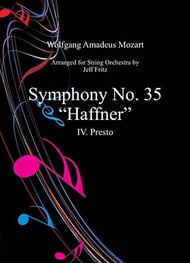 Symphony No. 35 (Haffner) Orchestra sheet music cover Thumbnail